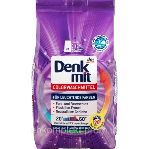 Изображение товара -  Порошок для прання Denkmit Colorwaschmittel 1,35 кг