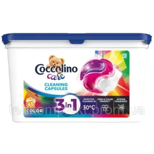 Изображение товара -  Капсули для прання кольорової білизни Coccolino Care 3 в 1 Color 45 капс