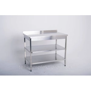 Изображение товара -  Стіл виробничий З-С2 1000*600*850, 2 полиці, борт